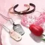 Jstyle 4Pcs Couple Necklace Bracelets Matching Set for Women Men Crown Dog Tag Pendant Love Necklace His & Hers Cuff Bracelets Couple Gift Jstyle 4Pcs Couple Necklace Bracelets Matching Set for Women Men Crown Dog Tag Pendant Love Necklace His & Hers Cuff Bracelets Couple Gift