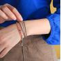 KELITCH Created Turquoise Beaded Bracelet Handmade Braided Stretch Bracelets Cuff Fashion Jewelry