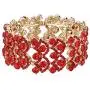 EVER FAITH Womens Austrian Crystal Gorgeous Wedding Knot Elastic Stretch Bracelet EVER FAITH Womens Austrian Crystal Gorgeous Wedding Knot Elastic Stretch Bracelet