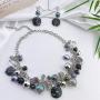 Coiris Womens Beaded Strand Statement Necklace Beads Collar (N0002l)