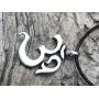 Trilogy Jewelry Pewter Ohm Om Yoga Buddha Namaste Pendant on Leather Necklace Trilogy Jewelry Pewter Ohm Om Yoga Buddha Namaste Pendant on Leather Necklace