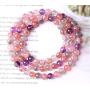 Alexs Wish List Natural Super Seven Melodys Stone 8mm Round Beads Bracelet | Super Power Healing Meditation Bracelet