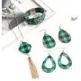 Plaid Christmas Jewelry Set Multi-Layer Tube Bracelets Faux Leather Pendant Necklace Buffalo Plaid Earrings for Women Girls Plaid Christmas Jewelry Set Multi-Layer Tube Bracelets Faux Leather Pendant Necklace Buffalo Plaid Earrings for Women Girls