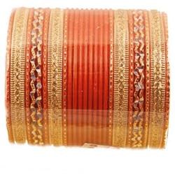 Touchstone New Colorful 2 Dozen Bangle Collection Indian Bollywood Alloy Metal Textured Designer Jewelry Special Large Size Bangle Bracelets Set of 24 in Gold Tone for Women