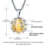 FaithHeart Saint Michael/Christopher/Anthony/St. Joseph/Patrick Pendant Necklace, Stainless Steel Essential Oil Diffuser Locket Pendants Custom Engraved Saints Jewelry (Send Gift Box)