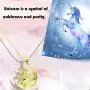 YOUJINYU Gold Unicorn Necklaces for Teen Girls Pendant Gifts for Women Cute Jewelry of Horse Necklace