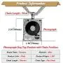 Xusamss Hip Hop DJ 18K Gold Plated Crystal Phonograph Tag Pendant Necklace with Chain Xusamss Hip Hop DJ 18K Gold Plated Crystal Phonograph Tag Pendant Necklace with Chain