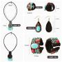 MAYTRY Original Woven Turquoise Necklace 4-Piece Set-Turquoise Necklace, Turquoise Bracelet, Turquoise Earrings, Turquoise Ring, Personalized Fashion Set