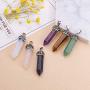 Natural Amethyst Healing Pendant Necklace,Chakra Stone Gemstone Crystal Pendants Calming Energy Jewelry Necklace for Women Ladies Girls