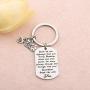 FUSTMW Biker Keychain Motorcycle Gift Ride Safe Keychain May Your Guardian Angel Ride with You New Driver Gift for Biker