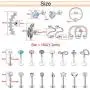 25Pcs 16G Cartilage Earrings Tragus Earring Surgical Steel Studs Helix Conch Rook Daith Piercing Jewelry Lip Rings for Women Men 25Pcs 16G Cartilage Earrings Tragus Earring Surgical Steel Studs Helix Conch Rook Daith Piercing Jewelry Lip Rings for Women Men