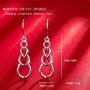 Silver Earrings for Women, 925 Sterling Silver Celtic Drop Earrings Jewelry Gifts for Mother Wife & Girlfriend