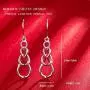 Silver Earrings for Women, 925 Sterling Silver Celtic Drop Earrings Jewelry Gifts for Mother Wife & Girlfriend