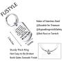 FUSTMW to My Man Keychain Husband Boyfriend Key Chain Gift I was a Little Late to Be Your First But I Want All of My Lasts to Be with You