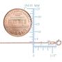 14k Rose Gold Cable Link Chain Necklace, 1.1mm