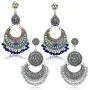 RechicGu 2 Pairs Ethnic Gypsy Crescent Jhumka Jhumki Chandelier Earrings Bohemian Ear Studs Indian Lotus Mexico Big Dangle Gift RechicGu 2 Pairs Ethnic Gypsy Crescent Jhumka Jhumki Chandelier Earrings Bohemian Ear Studs Indian Lotus Mexico Big Dangle Gift