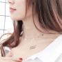 EGOO&YAMEE Coink Choker Necklace Star and Moon Handmade Dainty Layered Choker Necklace Set for Women Girls
