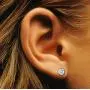 .925 Sterling Silver Hypoallergenic Black, White, Amethyst, Citrine, Garnet, Pink Cubic Zirconia Stud Earrings, Round Brilliant, Princess, Heart, Star, Triangle, 4mm - 11mm (Choice of Shapes & Sizes)