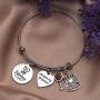 LParkin Fifty and Fabulous 50th Birthday Gift for Women Jewelry Fifty Birthday Bangle Bracelet Amazing Women