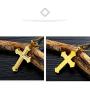 OLEVS Mens Cross Pendant Necklace Large Stainless Steel Cross Pendant Necklace for Men