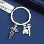 SIDIMELO Pharmacist Gifts Drug Dealer Keychain Funny Pharmacy Student Gift Hospital Coworker Gift Pharmacy Shool Graduation Gift Expert Gift Pharmacist Keychain