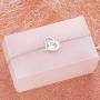 FLYOW 925 Sterling Silver Cute Paw Print Forever Love Heart Pendant Necklace/Bracelet/Stud Earrings Gift for Women Teen Girls, Box Chain 18''