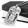 In The Dark Hour When The Demons Come Call On Me Brother And We Will Fight Them Together Custom Name Funny Necklace Jewellery Gifts Dogtag - Perfect Happy