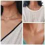 Yadoca 12 Pcs Layered Choker Chain Necklace for Women Star Tassel Moon Heart Beads Coin Pendant Boho Necklace Adjustable Jewelry Set