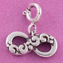Fourseven Jewelry 925 Sterling Silver Bead Charm Pendant | Infinity Charm for Bracelet and Necklace