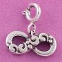 Fourseven Jewelry 925 Sterling Silver Bead Charm Pendant | Infinity Charm for Bracelet and Necklace