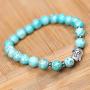 Jewelry Yoga Healing Buddha Charm Bracelet Tiffany Blue Beaded Good Energy Zen Meditation Bracelets