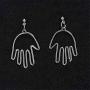Gmillions Face Hand Earrings for Women Hollow Statement Geometric Fun Abstract Art Earrings set 4 pcs