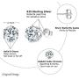 Sterling Silver Stud Earrings for Women, 925 Sterling Sliver Stud Earrings Set for Girls, Hypoallergenic Cubic Zirconia Stud Earrings for Men, Sizes 3/4/5/6/7mm