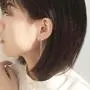 MIDUO Asymmetric dangle earrings for women White gold plated long chain drop earrings jewelry MIDUO Asymmetric dangle earrings for women White gold plated long chain drop earrings jewelry