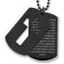 West Coast Jewelry Crucible Black Plated Stainless Steel Dog Tag Cross Necklace with Lords Prayer, Double Dog Tag Pendant, 24'' Chain West Coast Jewelry Crucible Black Plated Stainless Steel Dog Tag Cross Necklace with Lords Prayer, Double Dog Tag Pendant, 24'' Chain