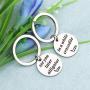 KUIYAI See You Later Alligator in a While Crocodile Keychain Set Farewell Gift Couple’s Jewelry
