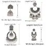 DOUVEI 4 Pairs/set Oxidized Bollywood Round Bell Tassel Jhumki Jhumka Earrings for Women Vintage Bells Tassel Dangle Ethnic Traditional Indian Egypt Gypsy Drop Earrings DOUVEI 4 Pairs/set Oxidized Bollywood Round Bell Tassel Jhumki Jhumka Earrings for Women Vintage Bells Tassel Dangle Ethnic Traditional Indian Egypt Gypsy Drop Earrings