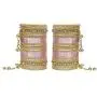 MUCH-MORE Latkan Ghungroo Style Colourful Metal Bangles Karva Chauth & Wedding Wear for Women & Girls