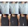 Sunmoon 6 PCS Long Pendant Necklaces for Women Simple Bar Layered Three Triangle Tassel Charm Statement Y Necklace Set Strands Sunmoon 6 PCS Long Pendant Necklaces for Women Simple Bar Layered Three Triangle Tassel Charm Statement Y Necklace Set Strands