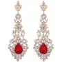 BriLove Womens Wedding Bridal Crystal Hollow Teardrop Chandelier Dangle Earrings BriLove Womens Wedding Bridal Crystal Hollow Teardrop Chandelier Dangle Earrings