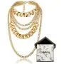 CIBIRICH Chunky Necklaces for women Punk Chain Gold Statement Collar Necklace CIBIRICH Chunky Necklaces for women Punk Chain Gold Statement Collar Necklace