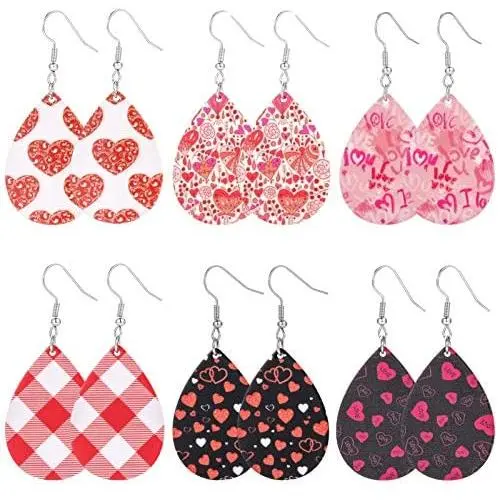 Acrylic Earrings for Women Girls, MTSCE Heart Pattern Lightweight Teardrop Dangle Earrings, Thanksgiving Earrings Set Mothers Day Gift Acrylic Earrings for Women Girls, MTSCE Heart Pattern Lightweight Teardrop Dangle Earrings, Thanksgiving Earrings Set Mothers Day Gift