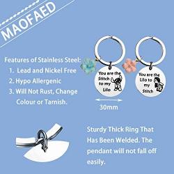 MAOFAED Best Friend Keychain Friendship Gift Cartoon Lover Gift Birthday Gift Friendship Keychain Gift for BFF