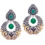 Aheli Oxidized Dangle Earrings Studded Stone Vintage Bohemian Bollywood Ethnic Fashion Jewelry for Women