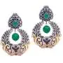 Aheli Oxidized Dangle Earrings Studded Stone Vintage Bohemian Bollywood Ethnic Fashion Jewelry for Women Aheli Oxidized Dangle Earrings Studded Stone Vintage Bohemian Bollywood Ethnic Fashion Jewelry for Women