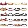 Thunaraz 20Pcs Braided Bracelets for Men Women Ethnic Tribal Bracelets Boho Hemp String Strand Bracelet