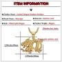 Heavstjer Punk Stainless Steel Animal Dragon Pendant Necklace,22inches Link Chain
