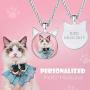 Custom4U Personalized Picture Necklace for Women - Photo Necklace Customized with Chain - Memorial Necklace with Picture Jewelry for Mother Women Girls