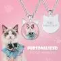 Custom4U Personalized Picture Necklace for Women - Photo Necklace Customized with Chain - Memorial Necklace with Picture Jewelry for Mother Women Girls
