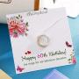 ALoveSoul 60th Birthday Gifts for Women - 925 Sterling Silver Six Circle intertwined Necklace for Her, 6 Decade Jewelry 60 Years Old 1961 Birthday Gifts
